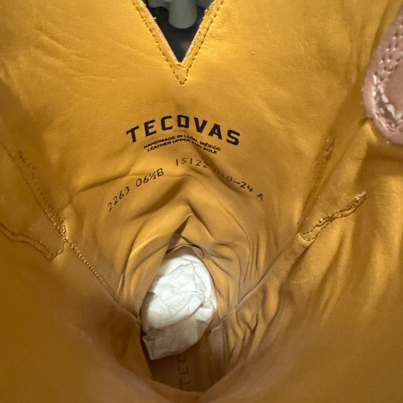 Tecovas Pink Heeled Boots - Picture 6 of 7